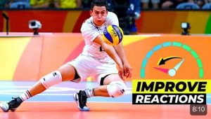 Volleyball Defense Drills - reaction drill 