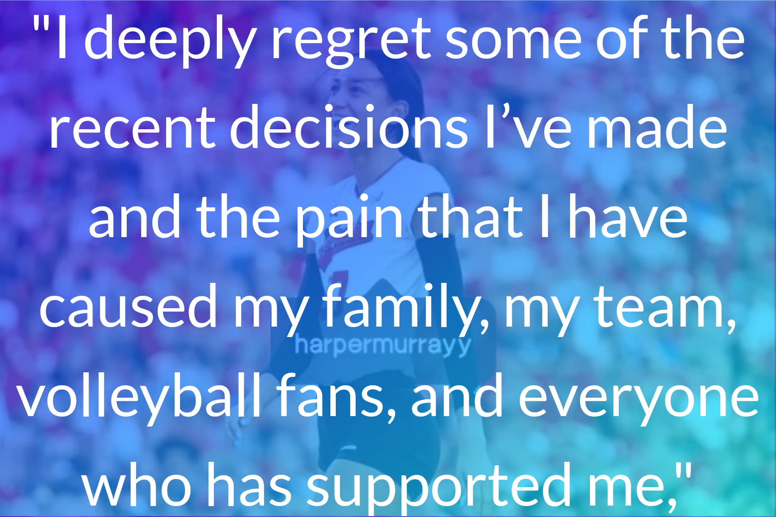 Harper Murray Released a Statement