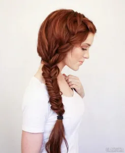 Fishtail Braid: volleyball hairstyles 