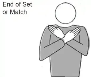 Volleyball referee signals 