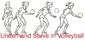 Underhand Serve in Volleyball