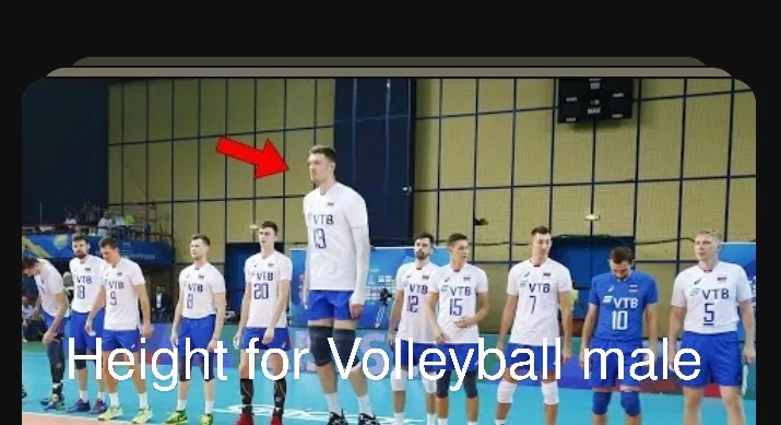 Minimum Height for Volleyball Player Male